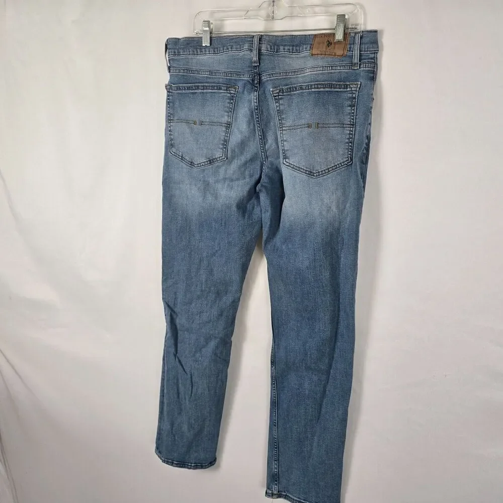 U.S. Polo Assn. Jeans Men's 36 x 31 (tag 32) Blue Medium Wash Activate Stretch